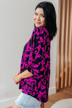 Load image into Gallery viewer, SP24- Casually Cute V-Neck Top in Magenta
