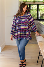 Load image into Gallery viewer, Circle Back Striped V-Neck Top (Reg &amp; Curvy)
