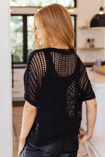 Load image into Gallery viewer, Coastal Dreams Fishnet Top in Black (Reg &amp; Curvy)
