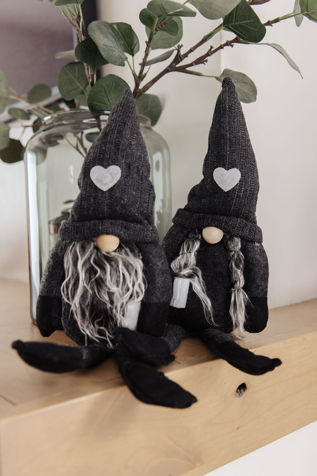 SP24- Coffee Lover Gnomes Set of 2 in Charcoal