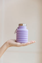 Load image into Gallery viewer, AVE SHOPS- Collapsing Silicon Water Bottle in Purple
