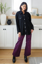 Load image into Gallery viewer, MICA-  Petunia High Rise Wide Leg Jeans in Plum
