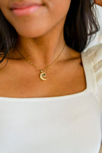 Load image into Gallery viewer, Waterproof, No Tarnish, Crescent Moon Necklace
