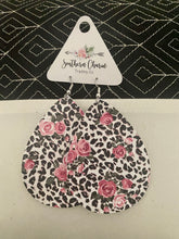 Load image into Gallery viewer, Leopard &amp; Roses Earrings
