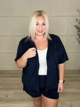 Load image into Gallery viewer, SP24- French Terry Button Down Top in Two Colors

