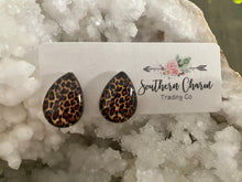 Load image into Gallery viewer, Leopard Teardrop Earrings
