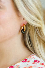 Load image into Gallery viewer, Waterproof, No tarnish, Dark Drops Beaded Huggie Earrings
