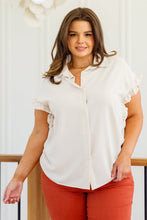 Load image into Gallery viewer, Day Date Ruffle Sleeved Blouse- 111 NORTH
