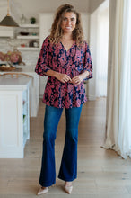 Load image into Gallery viewer, SP24- DEAR SCARLETT- Dearest Dreamer Peplum Top in Pink Paisley

