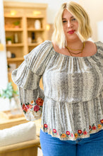 Load image into Gallery viewer, Don't Tempt Me Embroidered Blouse
