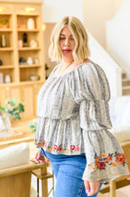 Load image into Gallery viewer, Don't Tempt Me Embroidered Blouse
