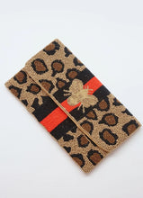 Load image into Gallery viewer, Bee-utiful Leopard Beaded Crossbody
