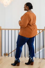 Load image into Gallery viewer, BFD-Enjoy This Moment V Neck Blouse In Toffee
