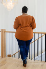 Load image into Gallery viewer, BFD-Enjoy This Moment V Neck Blouse In Toffee
