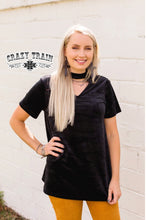 Load image into Gallery viewer, Crazy Train Velvet Top (Reg &amp; XL)
