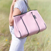 Load image into Gallery viewer, Tickled Pink Neoprene Tote
