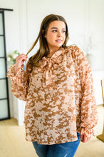Load image into Gallery viewer, SP24- Floral Ties Top in Taupe
