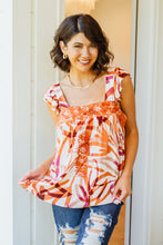Load image into Gallery viewer, Francesca Embroidered Top in Rust
