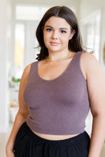 Load image into Gallery viewer, YALETE- Fundamentals Ribbed Seamless Reversible Tank in Brown
