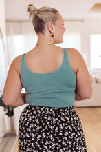 Load image into Gallery viewer, YELETE- Fundamentals Ribbed Seamless Reversible Tank in Vintage Blue
