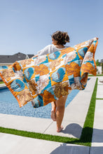 Load image into Gallery viewer, THE GOOD GYPSY- Luxury Beach Towel in Block Floral
