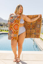 Load image into Gallery viewer, THE GOOD GYPSY- Luxury Beach Towel in Boho Medallions
