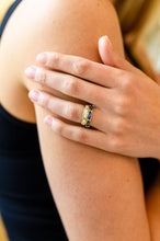 Load image into Gallery viewer, Waterproof, No Tarnish, Carolina Hand Crafted White Pattern Ring
