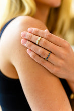 Load image into Gallery viewer, Waterproof, No Tarnish, Carolina Hand Crafted White Pattern Ring
