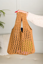 Load image into Gallery viewer, SP24- Girls Day Open Weave Bag in Tan
