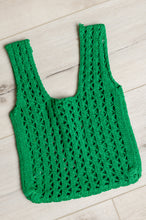 Load image into Gallery viewer, SP24- AVE SHOPS- Girls Day Open Weave Bag in Green
