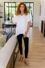Load image into Gallery viewer, Giving In V Neck Spliced Top (Reg &amp; Curvy)
