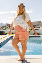 Load image into Gallery viewer, Go With It High Rise Striped Shorts- COTTON BLEU
