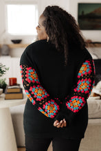 Load image into Gallery viewer, Granny Knows Best Crochet Accent Sweater (Reg &amp; Curvy)
