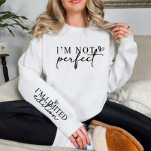 Load image into Gallery viewer, PREORDER: Ave Shops- I&#39;m Not Perfect Graphic Sweatshirt in Three Colors
