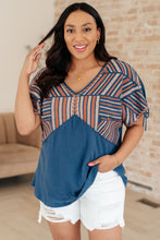 Load image into Gallery viewer, Greece Lightning V-Neck Blouse- ANDREE&#39; BY UNIT
