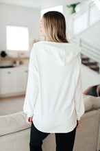 Load image into Gallery viewer, Happier Now Henley Hoodie in Ivory (Reg &amp; Curvy)

