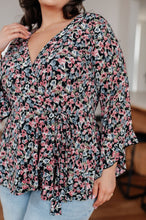 Load image into Gallery viewer, SP24- SEW IN LOVE- Have It All Angel Sleeve Top in Black Floral
