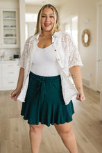 Load image into Gallery viewer, VERY J- Head in the Clouds Lace Button Down
