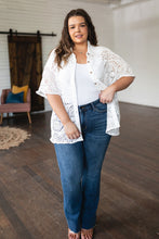 Load image into Gallery viewer, VERY J- Head in the Clouds Lace Button Down
