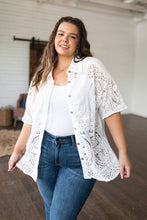 Load image into Gallery viewer, VERY J- Head in the Clouds Lace Button Down
