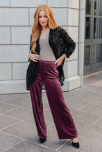 Load image into Gallery viewer, SP24- High Society Velvet Wide Leg Trousers (Reg &amp; Curvy)
