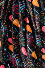 Load image into Gallery viewer, SP24- Holiday Fleece Blanket in Neon Trees
