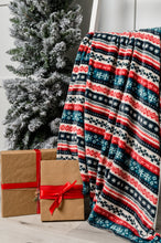 Load image into Gallery viewer, SP24- Holiday Fleece Blanket in Sweater Knit
