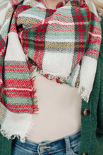 Load image into Gallery viewer, SP24- AVENUE SHOPS- Holiday Plaid Scarf
