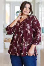 Load image into Gallery viewer, DEAR SCARLETT- Hometown Classic Top in Wine Floral
