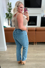 Load image into Gallery viewer, JB Nora High Rise Rigid Magic Destroy Slim Straight Jeans
