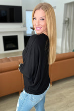 Load image into Gallery viewer, DEAL DAY!! ZENANA- Ribbed Batwing Boat Neck Sweater in Black

