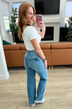 Load image into Gallery viewer, JUDY BLUE- Bree High Rise Control Top Distressed Straight Jeans
