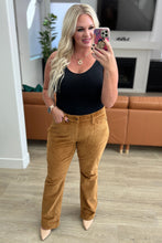 Load image into Gallery viewer, JB Cordelia Bootcut Corduroy Pants in Camel
