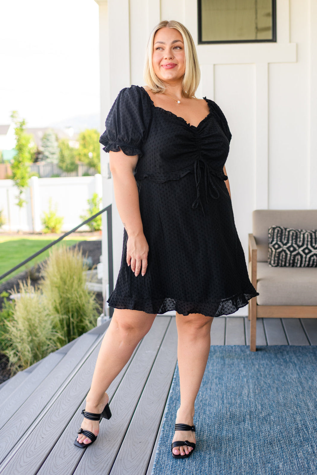 SP24- It's Cocktail Hour Ruffle Detail Dress